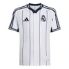 Real Madrid 2025-2026 casual white striped short sleeved shirt