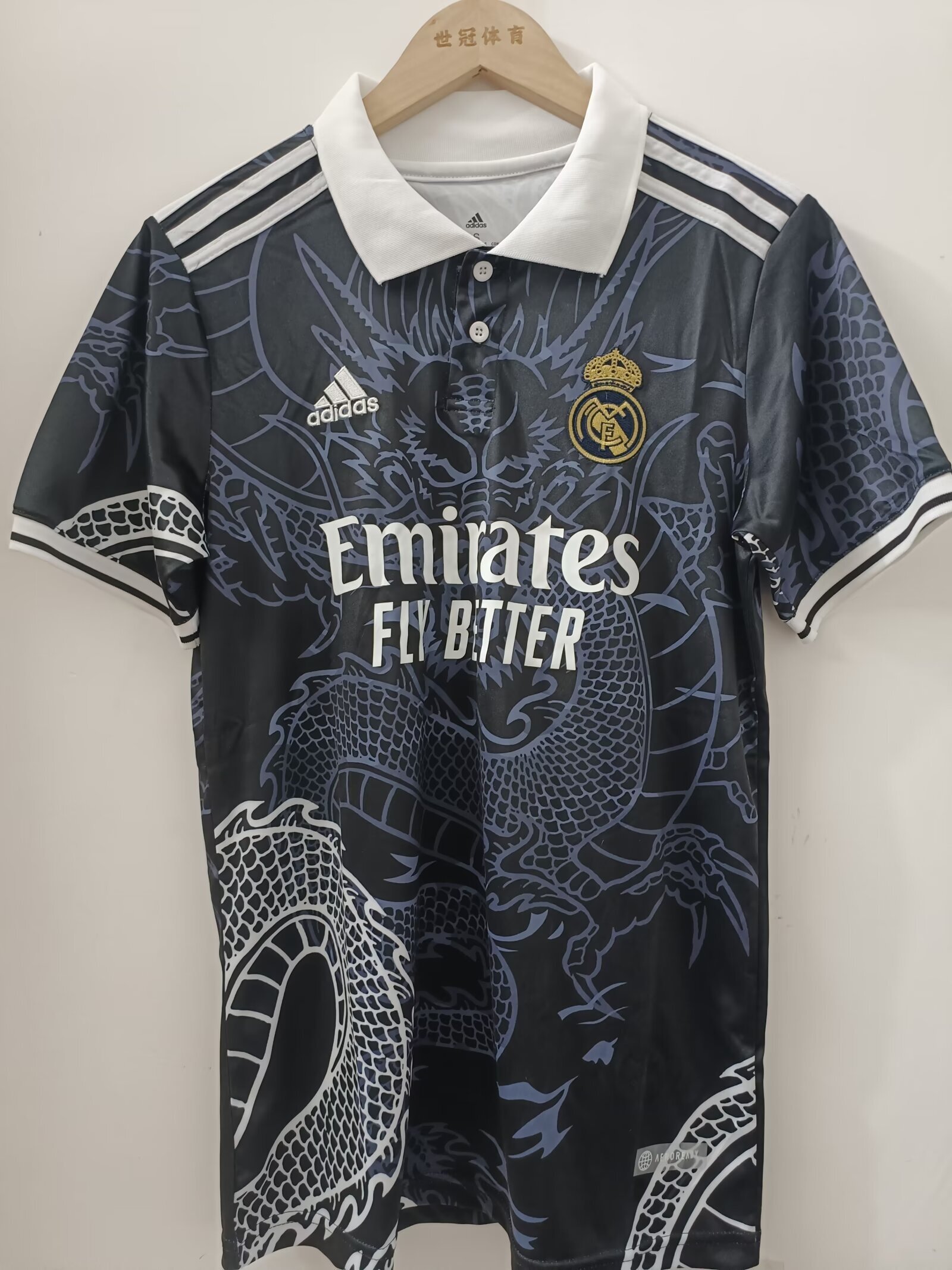 23/24 Real Madrid Chinese Dragon Year Limited Jersey - Black Dragon Pattern