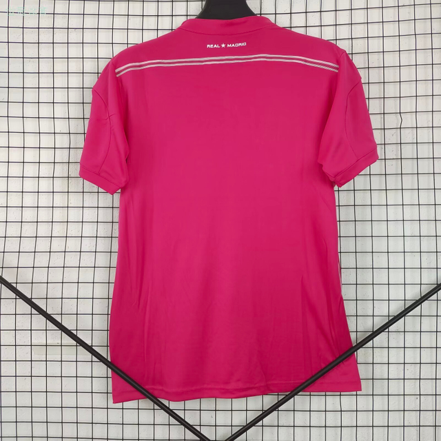 4/15 Real Madrid Away Jersey - Pink Henley Collar Edition