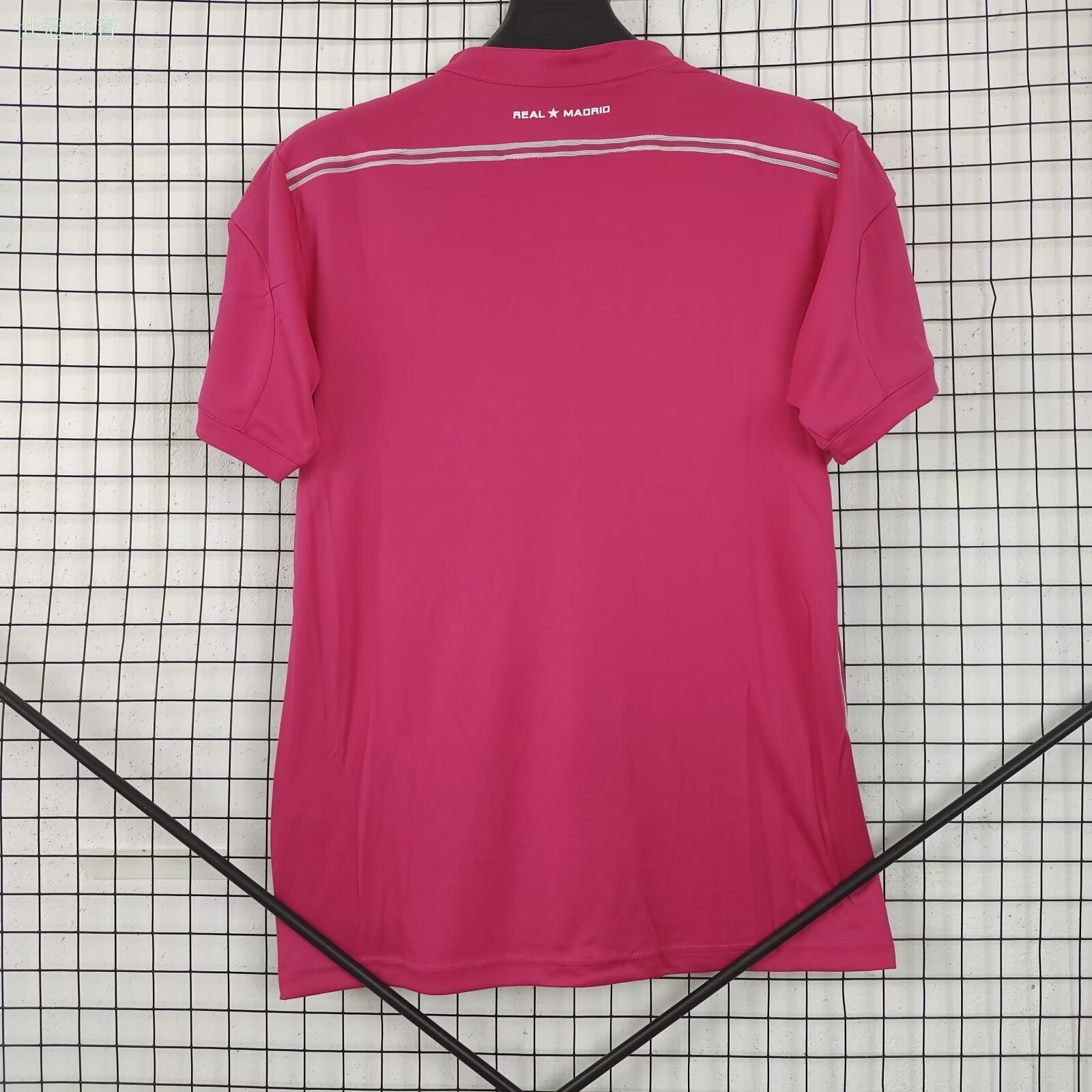 4/15 Real Madrid Away Jersey - Pink Henley Collar Edition